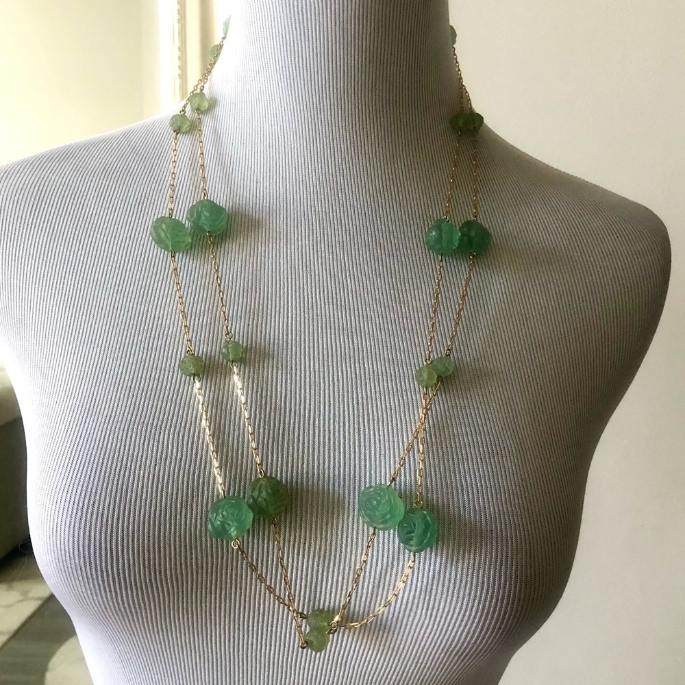Arden B rosette long necklace